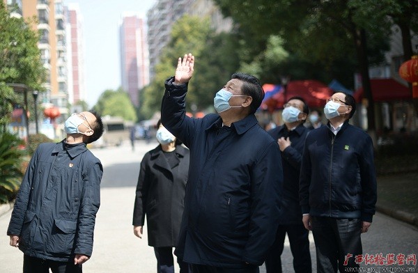 习近平在湖北省考察新冠肺炎疫情防控工作