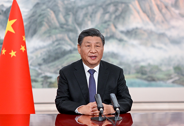 习近平向《生物多样性公约》第十五次缔约方大会第二阶段高级别会议开幕式致辞