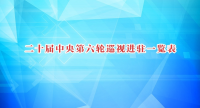 二十届中央第六轮巡视进驻一览表