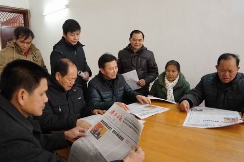 大新县：自治区纪委全会精神传达到“神经末梢”