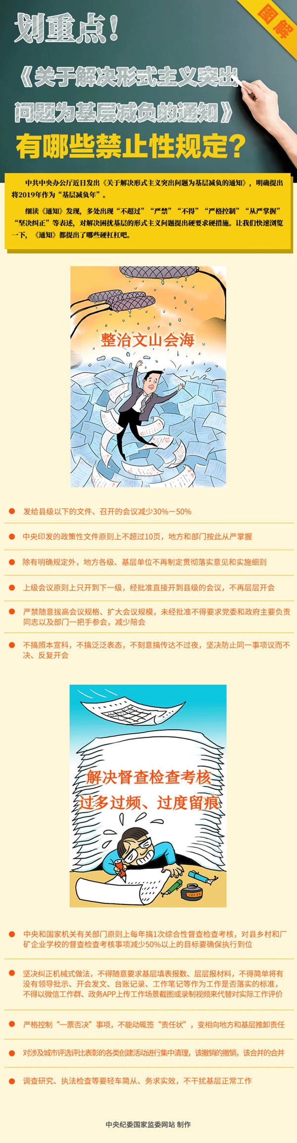 重点！《关于解决形式主义突出问题为基层减负的通知》有哪些禁止性规定？
