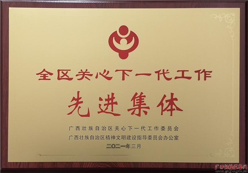 自治区纪委监委机关关心下一代工作获全区表彰