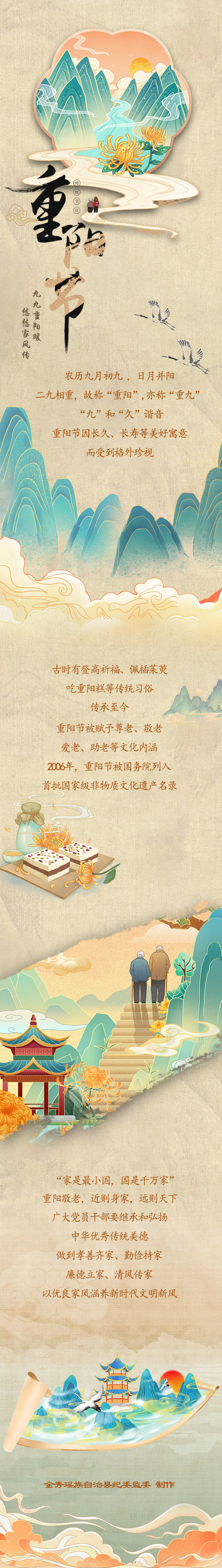 长图｜九九重阳暖 悠悠家风传