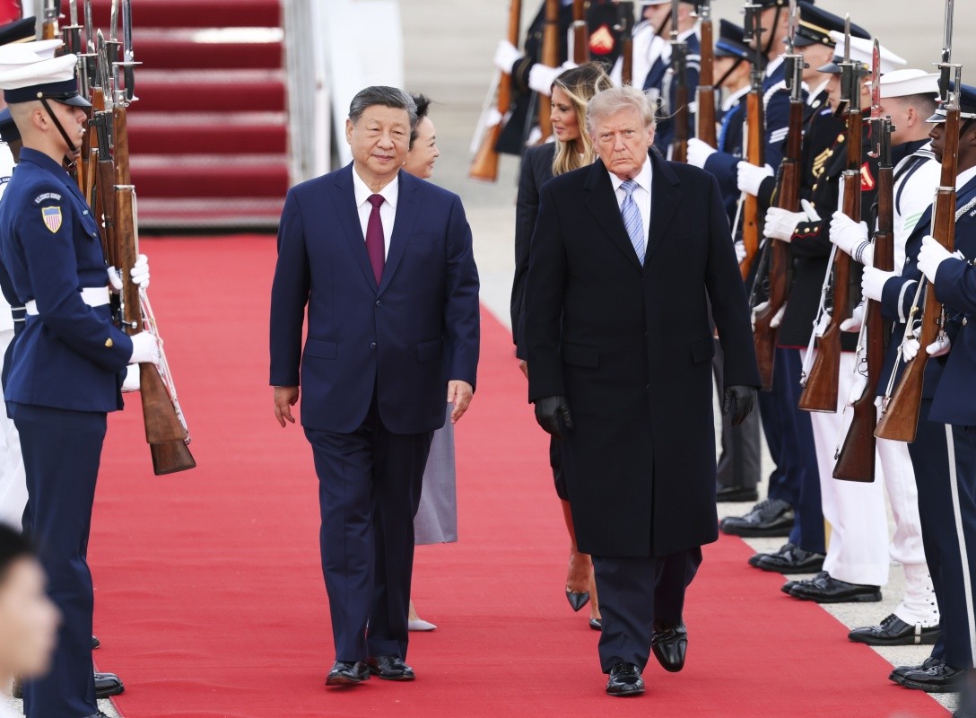 习近平抵达华盛顿对美国进行国事访问