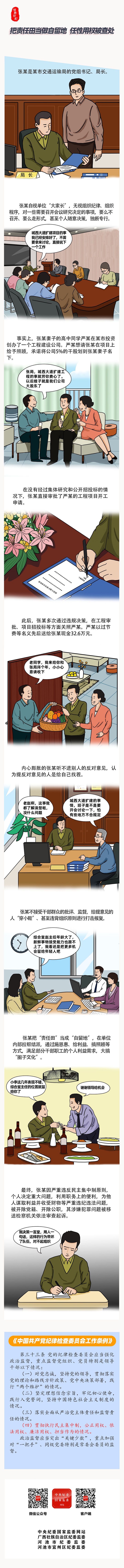 漫画说纪｜把责任田当做自留地，任性用权被查处