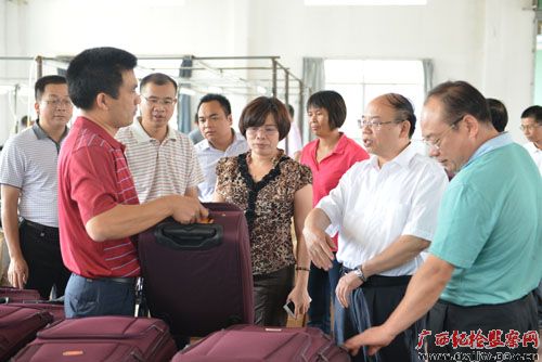 蒋克昌到岑溪市检查指导工作